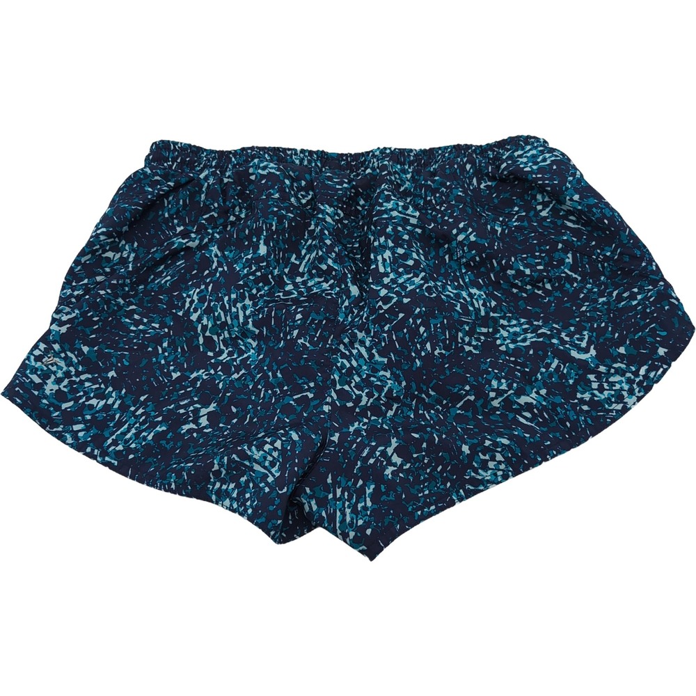 Old Navy Active Go-Dry Running Shorts Blue Teal Abstract Print Womens Small